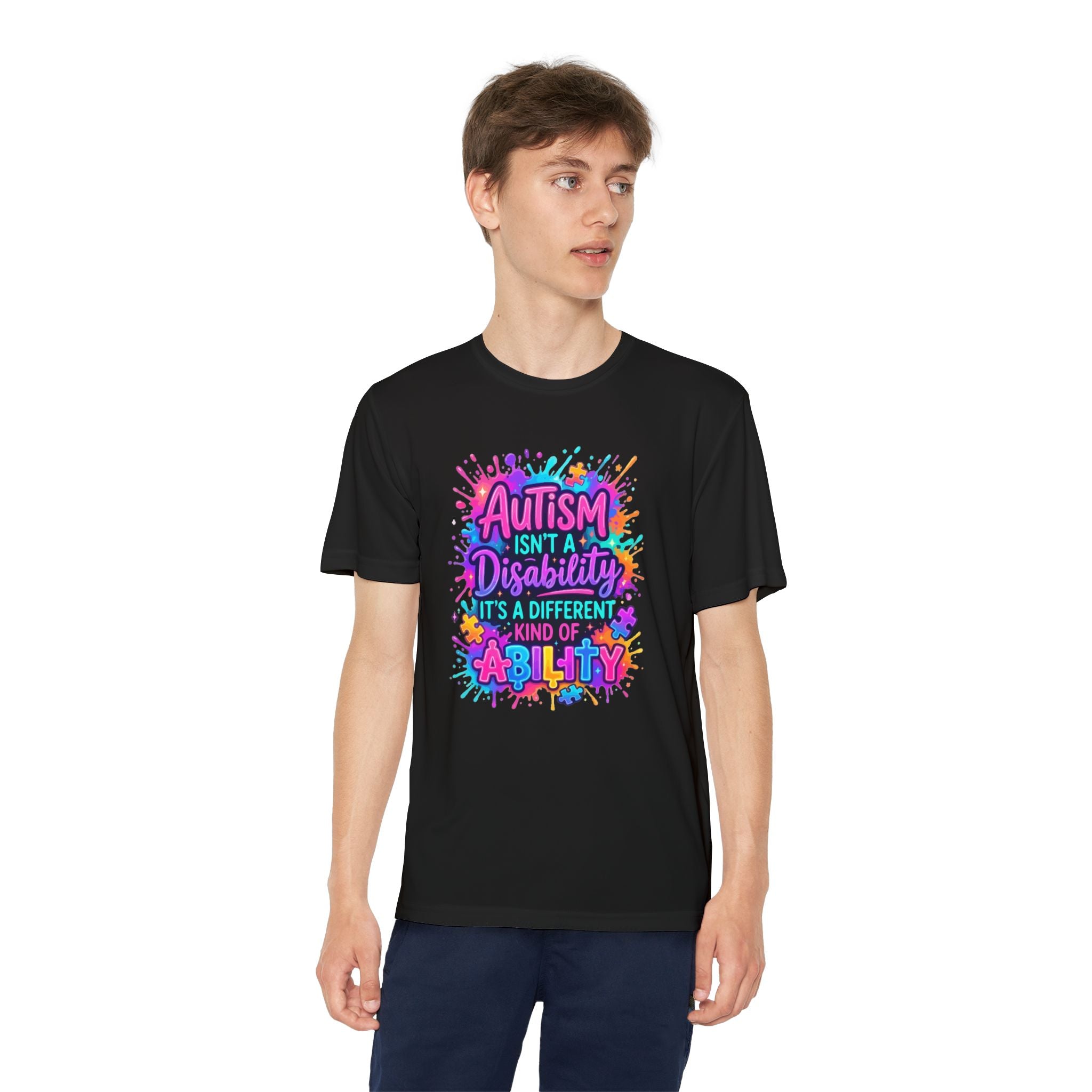 Autism Isn’t A Disability Youth T-Shirt — Colorful Neurodiversity Awareness Tee