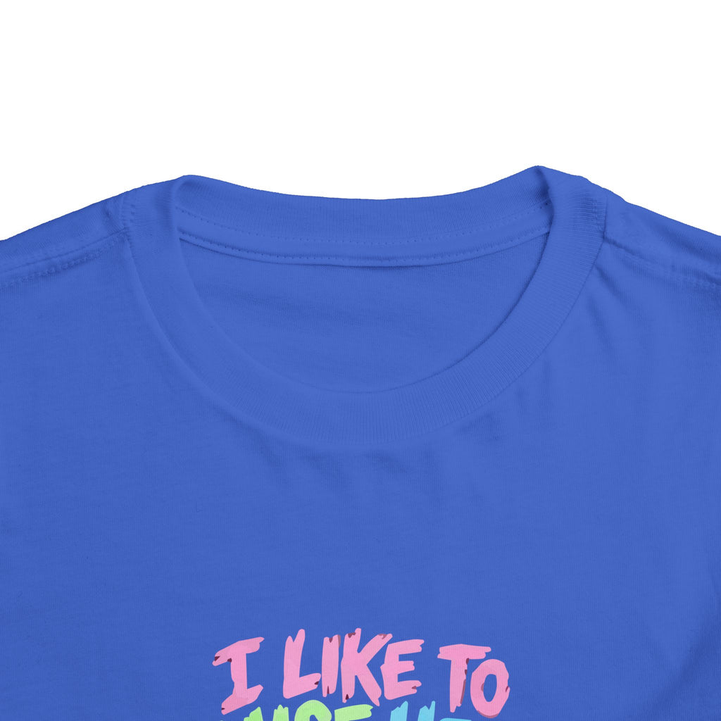 Toddler Tee - "I Like to Raise Hell" Cute Punk Vampire Graphic