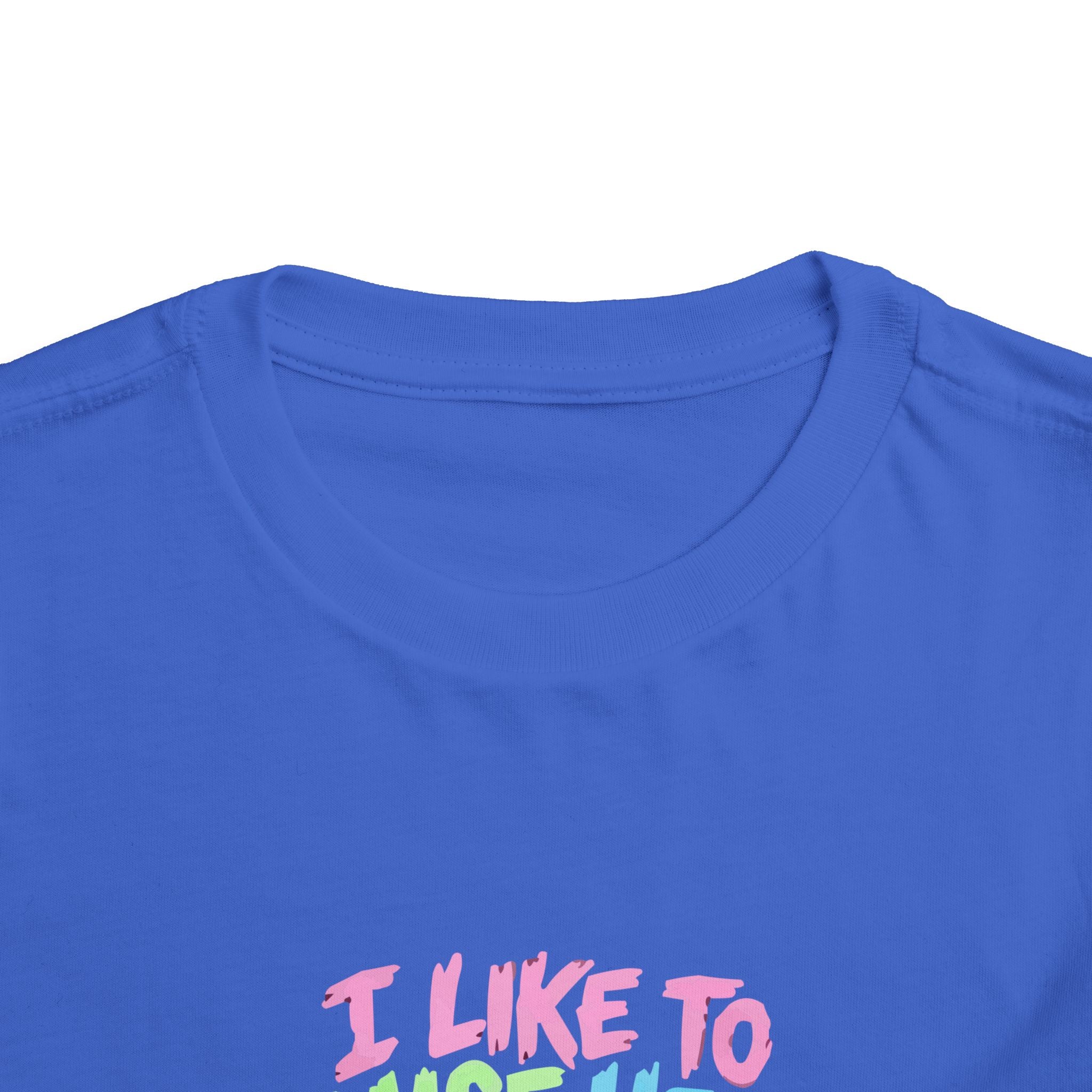 Toddler Tee - "I Like to Raise Hell" Cute Punk Vampire Graphic