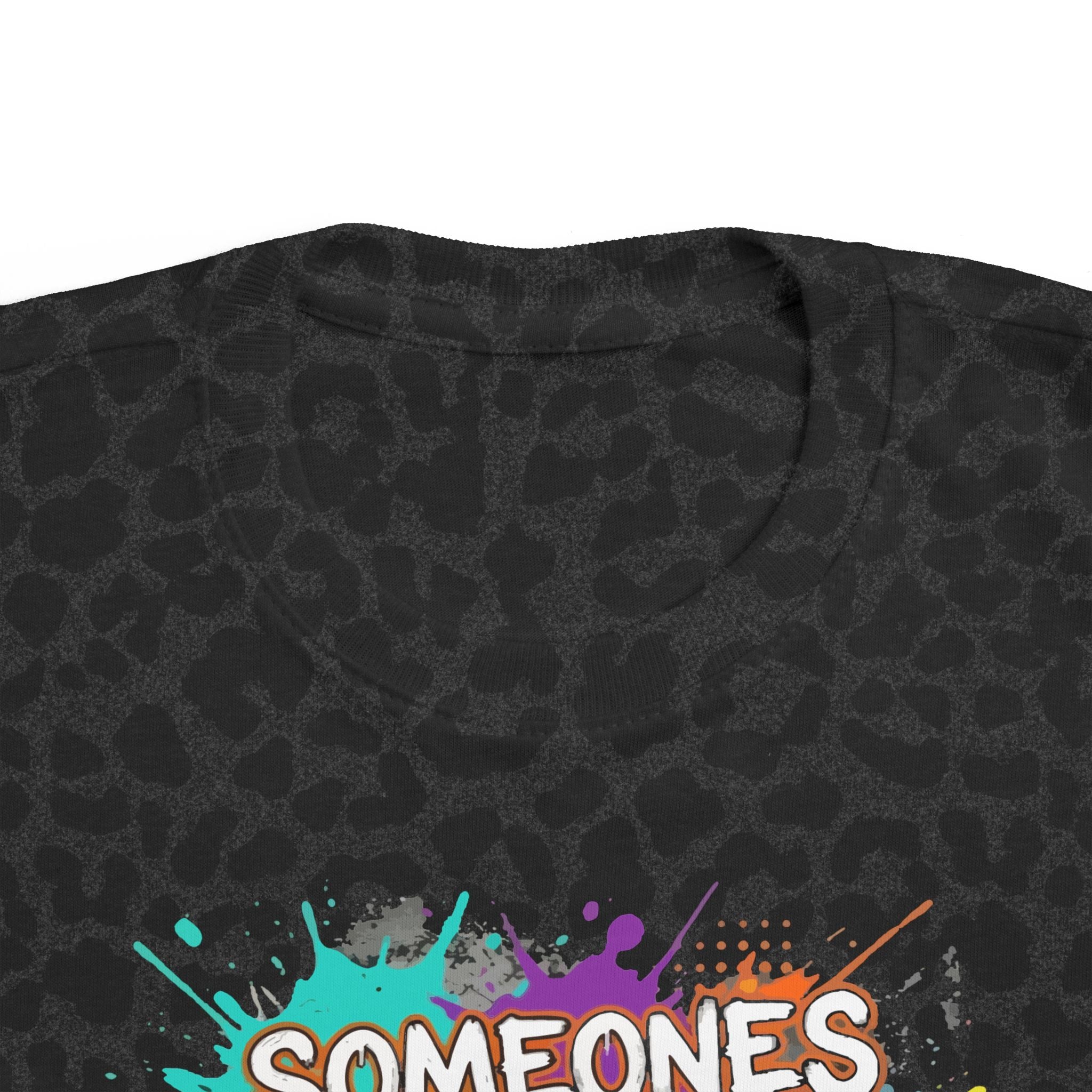 Toddler Tee — "Someone's Parental Child!" Colorful Grunge Graphic