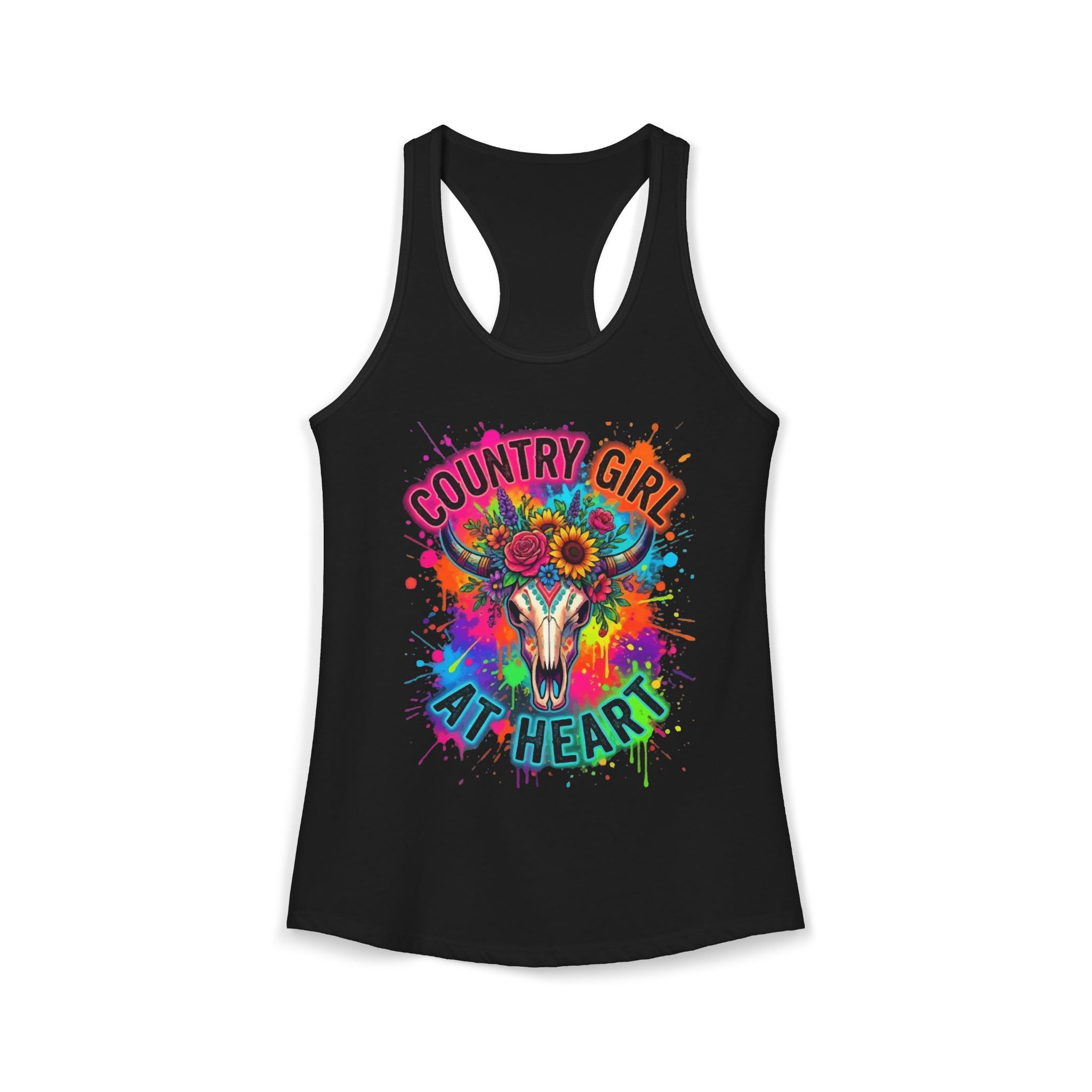 Women's Country Girl at Heart Ideal Racerback Tank