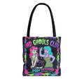 Bad Ghouls Club Tote Bag — Spooky Sisterhood Halloween Canvas Tote