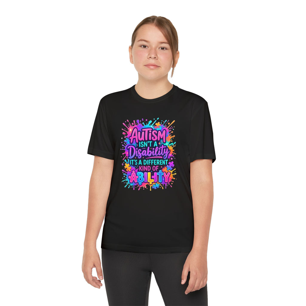 Autism Isn’t A Disability Youth T-Shirt — Colorful Neurodiversity Awareness Tee