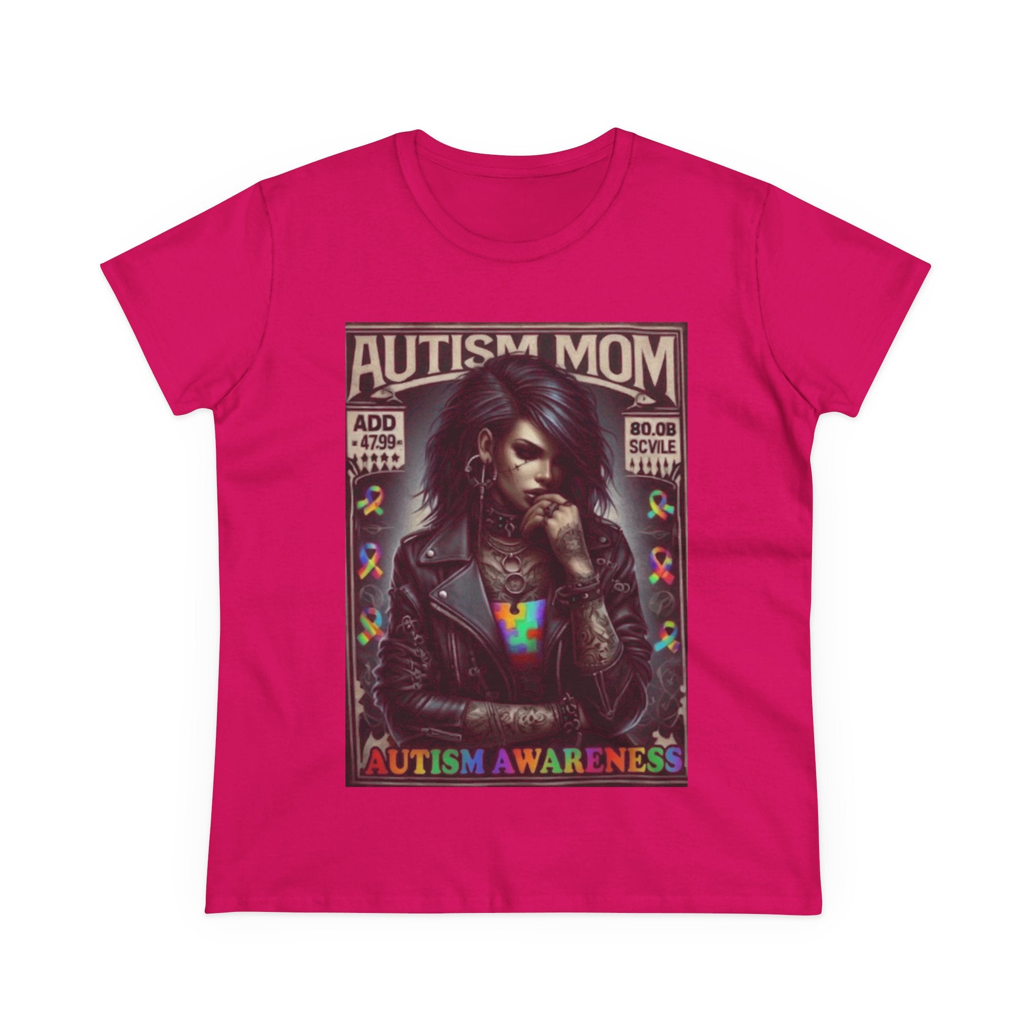 Autism Mom Tee — Gothic Rock Autism Awareness Women's T‑Shirt