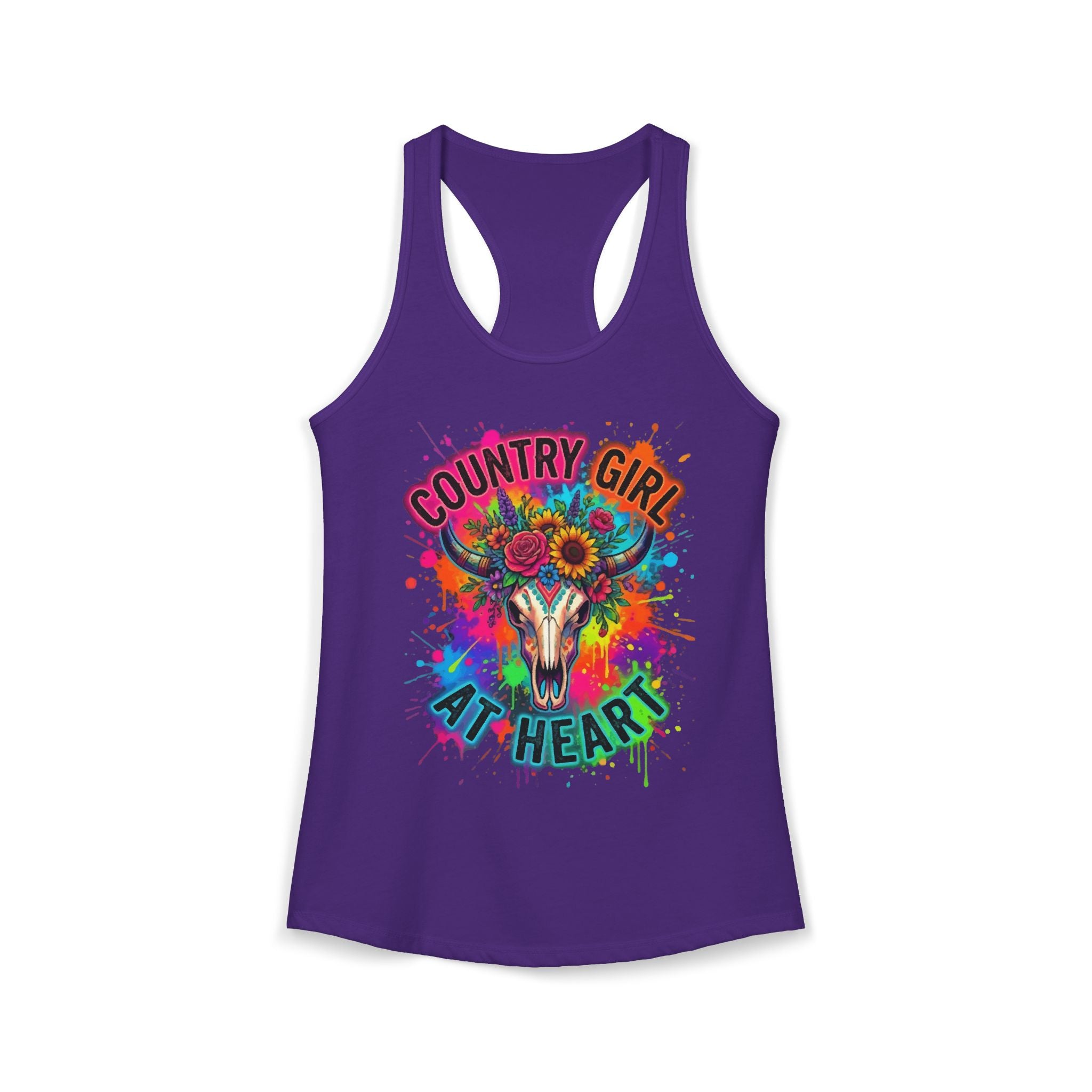 Women's Country Girl at Heart Ideal Racerback Tank