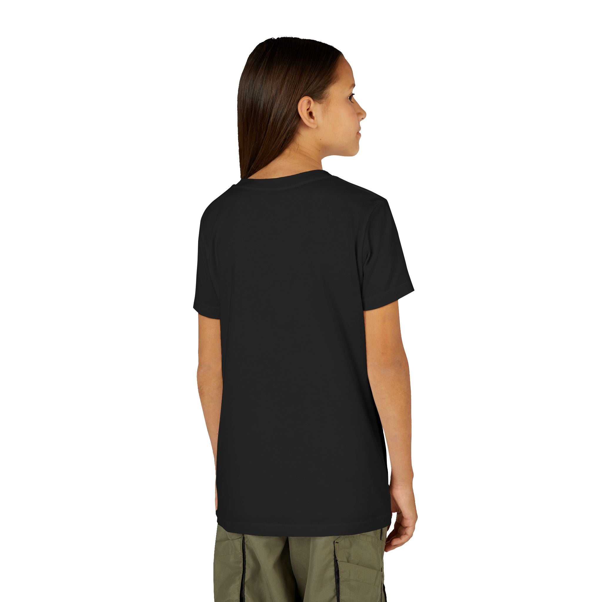 Youth Tee — 'Living My Best Life' Neon Paint Smiley Graphic