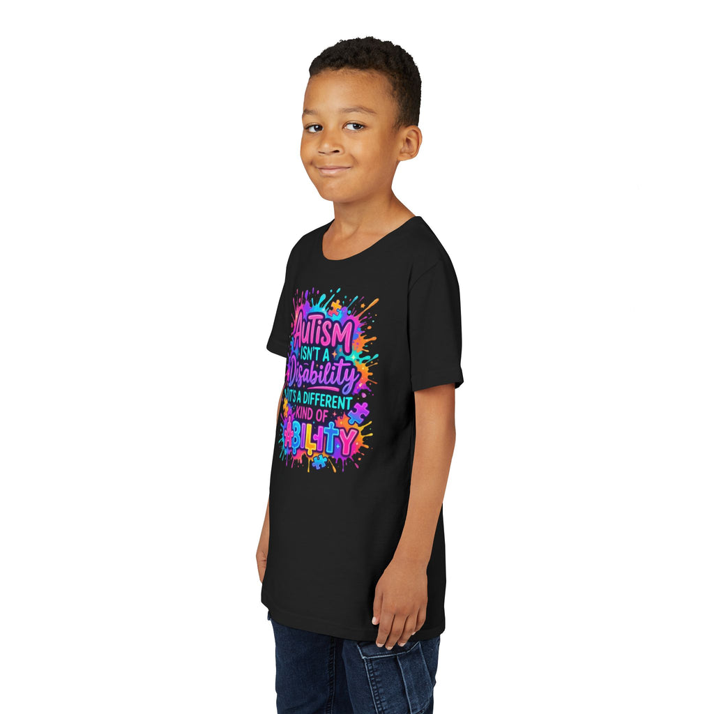 Autism Isn’t a Disability Youth Tee — Different Kind of Ability Kids Shirt