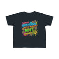 Toddler Tee - "I May Be Non Verbal But My Momma Ain't" Colorful Graffiti Autism Awareness Shirt
