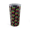 20oz Tumbler — 'Serious Vibes' Neon Tie-Dye Travel Mug