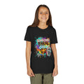 Youth Tee — "Someone's Feral Child" Colorful Graffiti Skull Design
