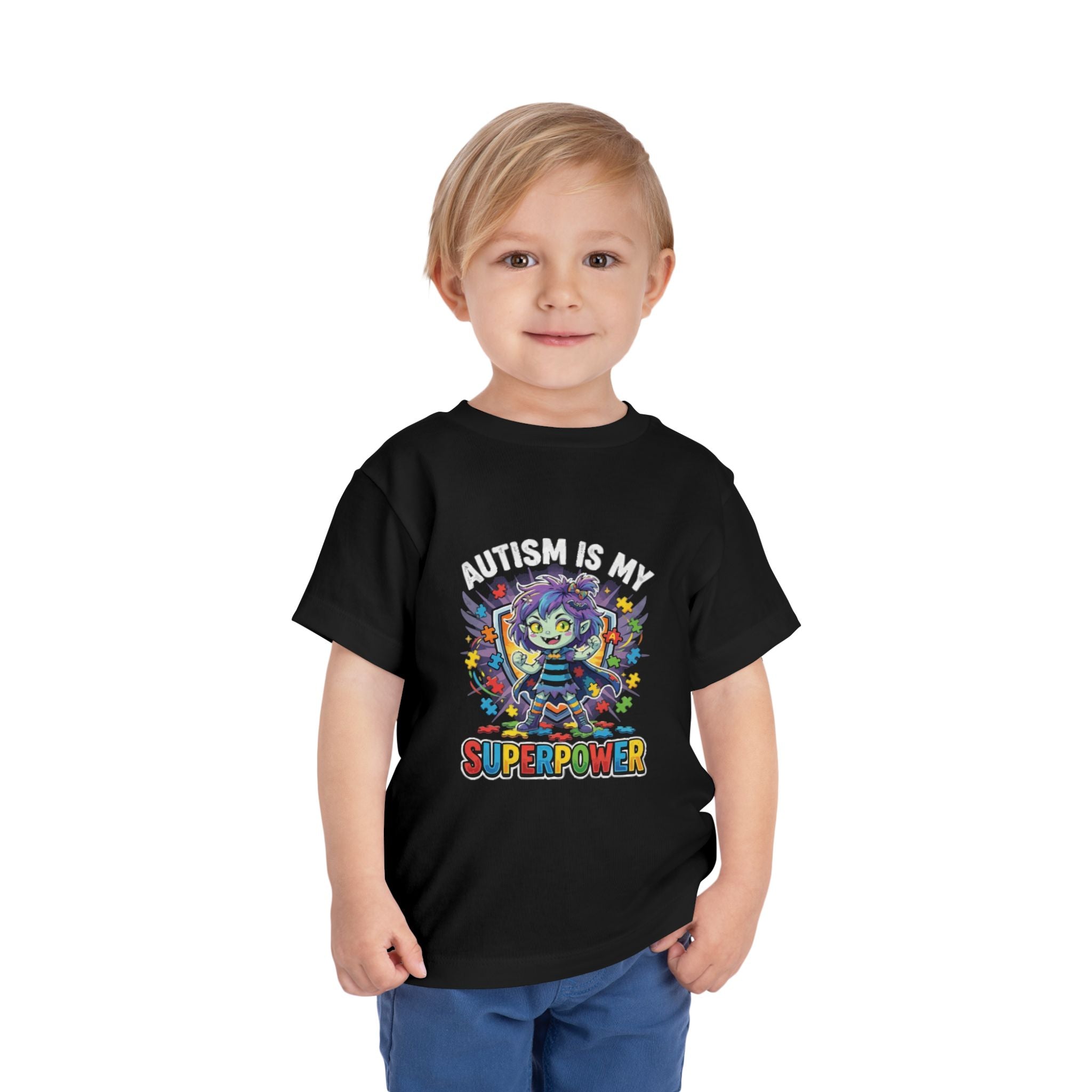 Toddler Tee — "Autism Is My Superpower" Colorful Kids T-Shirt