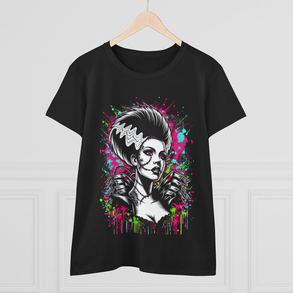 Bride of Frankenstein Tee — Neon Gothic Women's Graphic Shirt