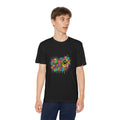 Youth Graffiti Heart Tee — "Living My Best Life" Colorful Smile Design