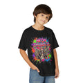 Neon Thunder Youth T-Shirt – Retro Guitar Skull Graphic
