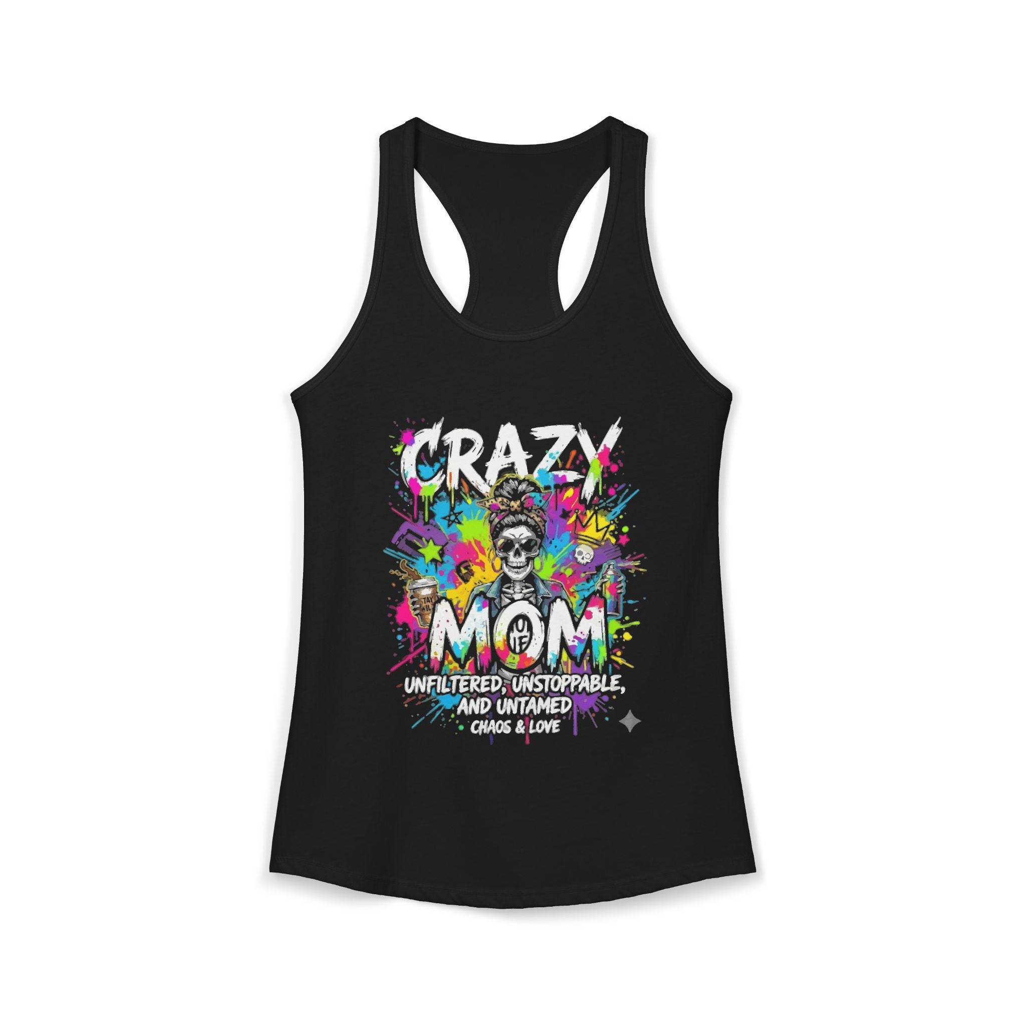 Crazy Mom Women's Racerback Tank Top