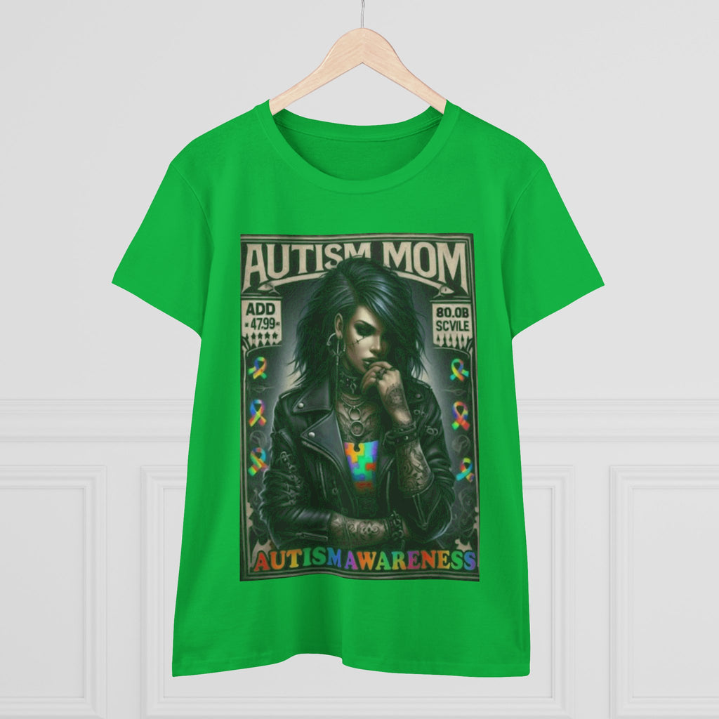 Autism Mom Tee — Gothic Rock Autism Awareness Women's T‑Shirt