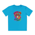 Country Girl at Heart Youth Tee — Colorful Floral Bull Skull Graphic
