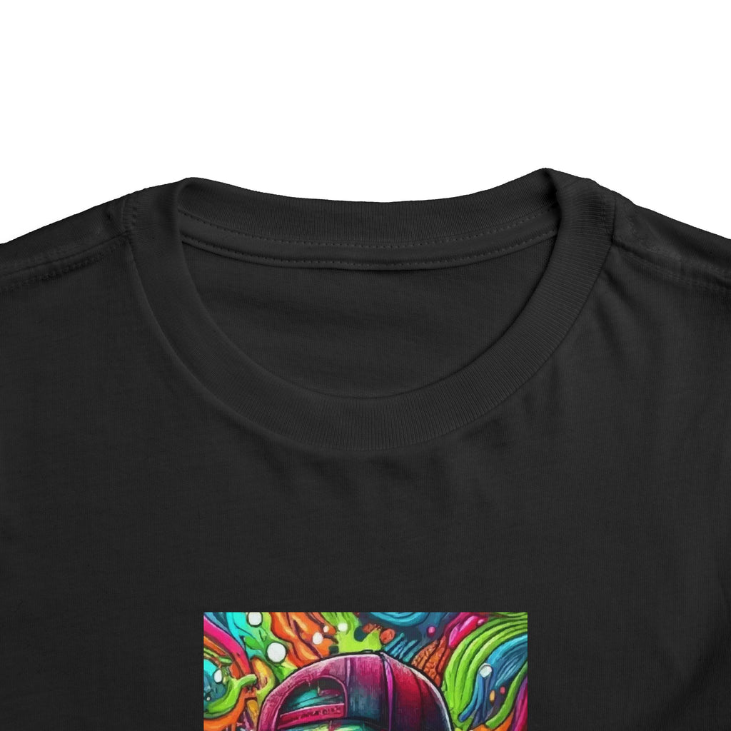 Toddler Tee — Psychedelic Zombie Skull Graphic Kids Shirt