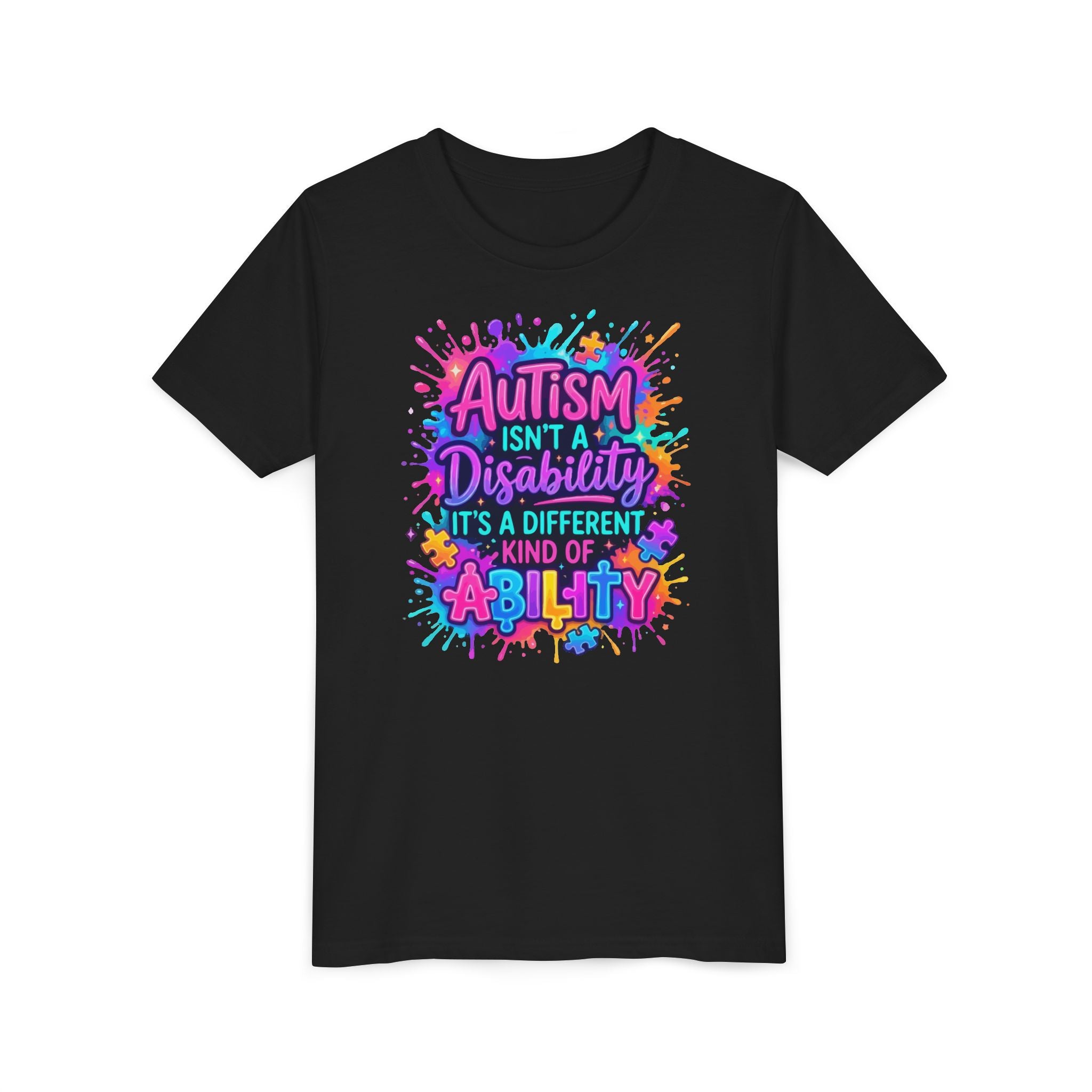 Autism Isn’t a Disability Youth Tee — Different Kind of Ability Kids Shirt