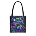 Neon Cannabis Tote Bag – Gothic Stoner Goth AOP Carryall