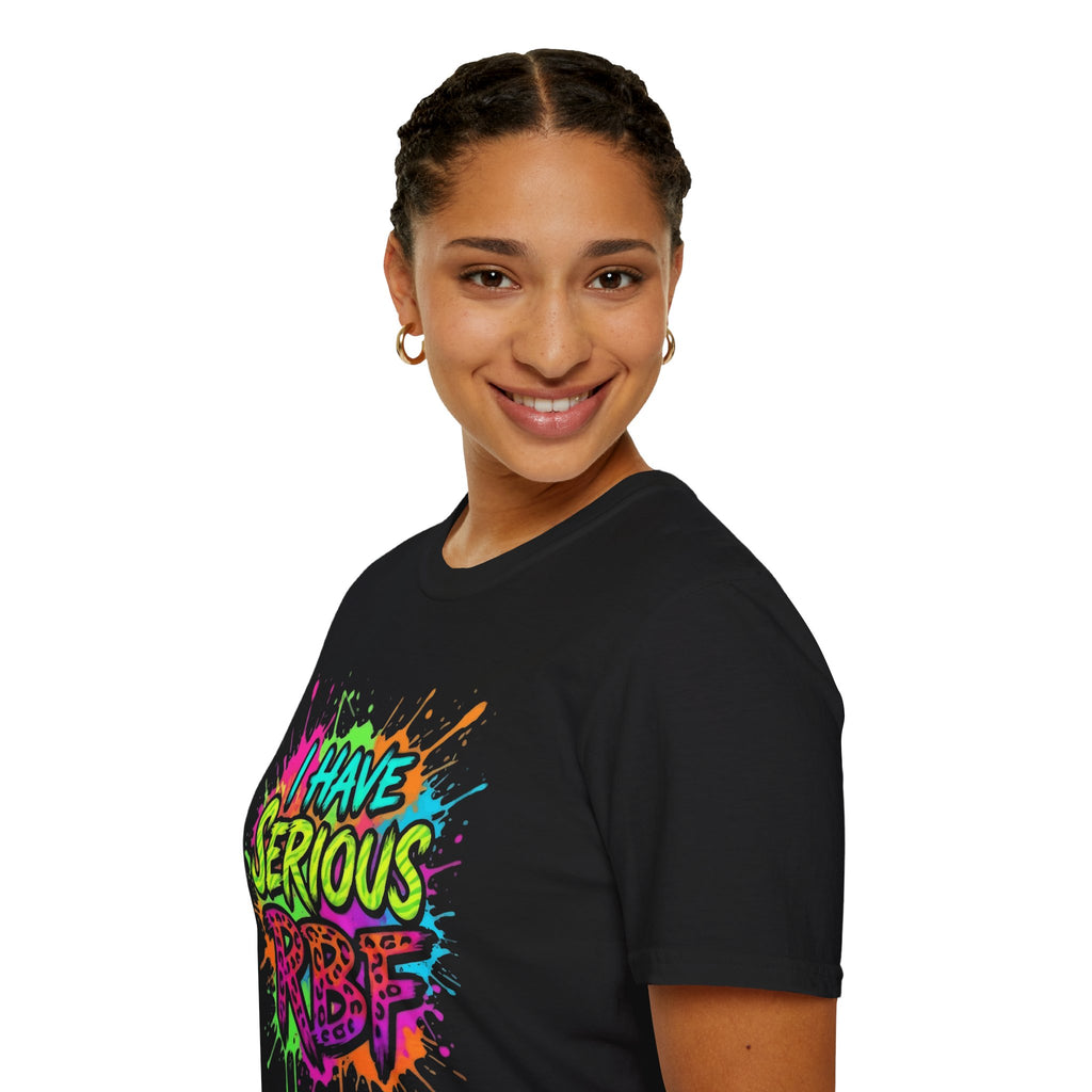 Serious RBF T-Shirt — Colorful Graffiti "I Have Serious RBF" Tee