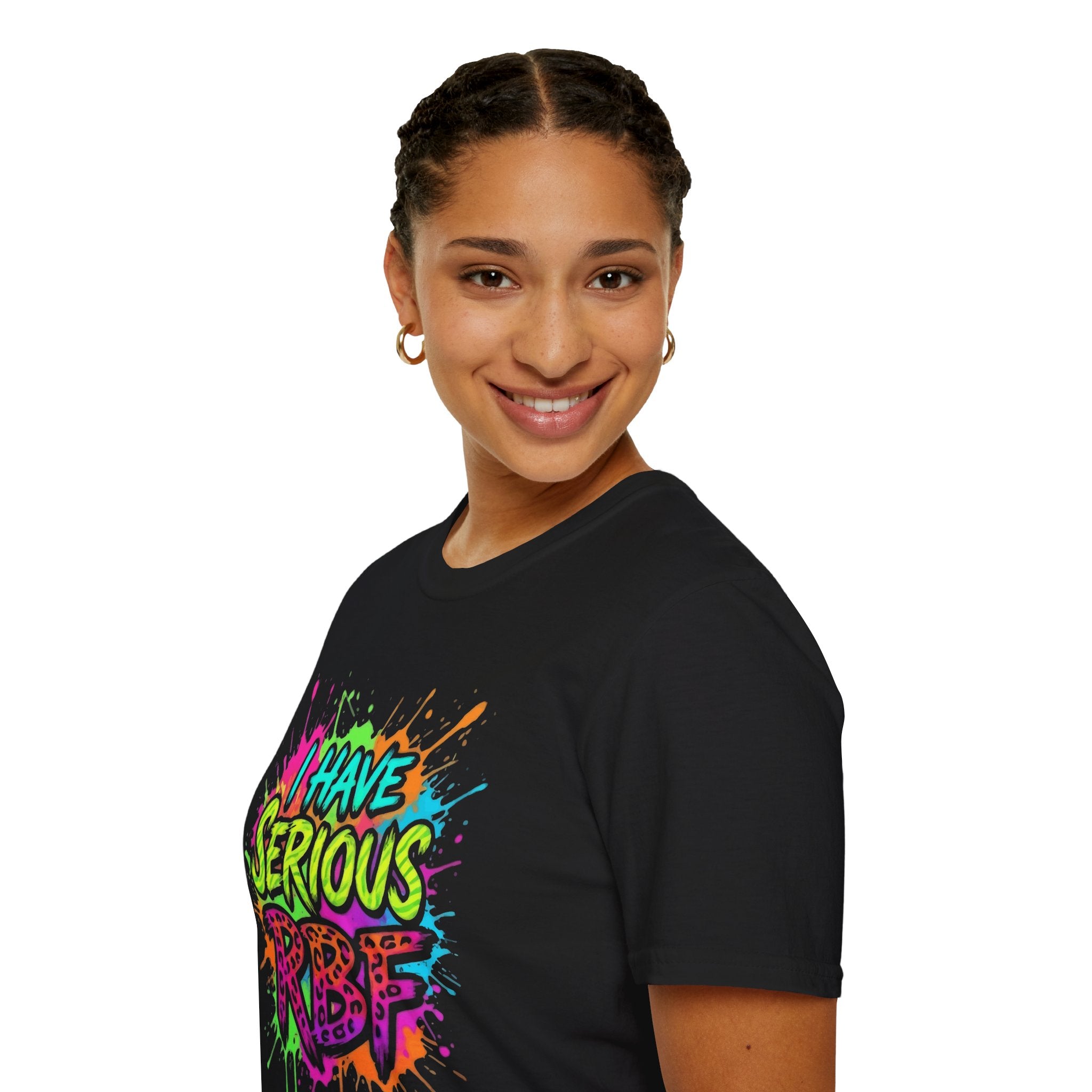 Serious RBF T-Shirt — Colorful Graffiti "I Have Serious RBF" Tee