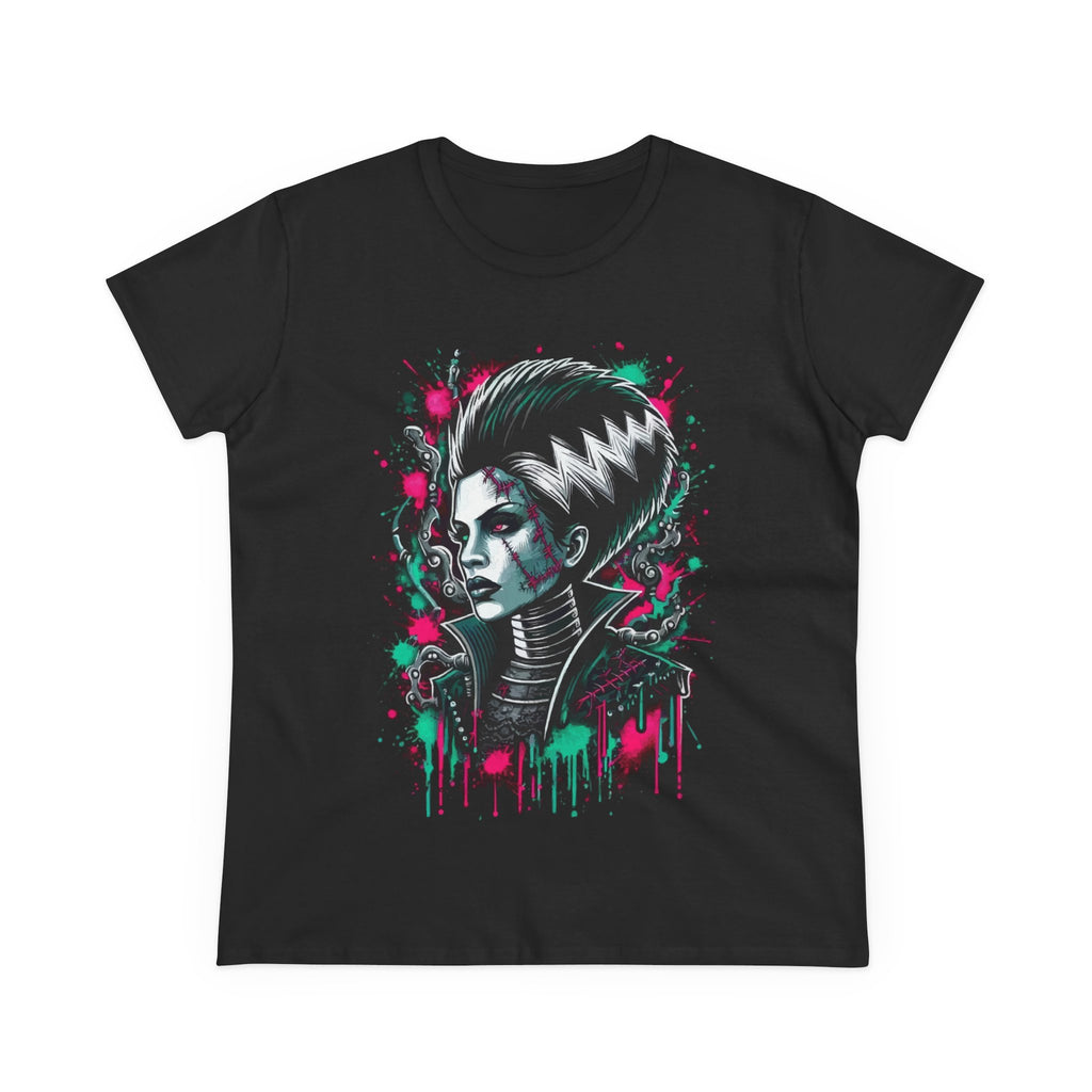 Women's Tee — Neon Bride of Frankenstein Graphic Tee