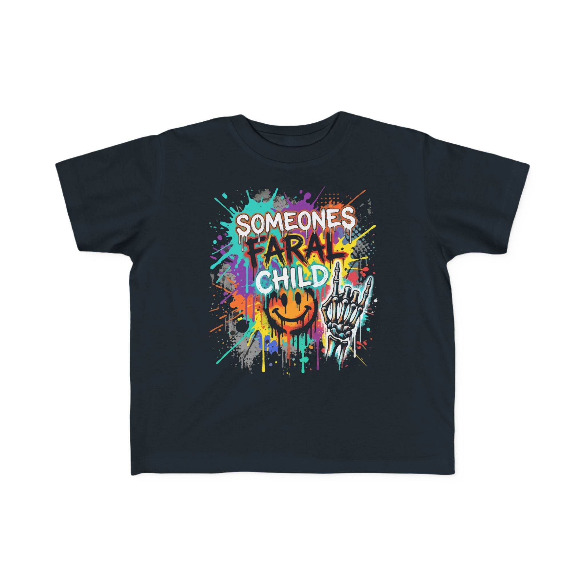 Toddler Tee — "Someone's Parental Child!" Colorful Grunge Graphic