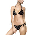 Starburst Black Tie-Side Bikini — Women's Patterned Swimsuit