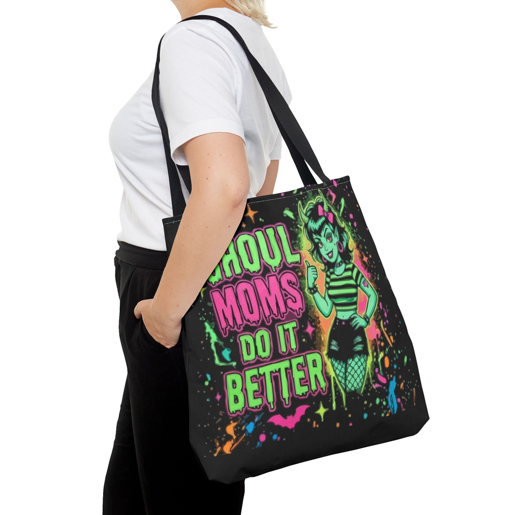 Ghoul Moms Do It Better Tote Bag — Retro Halloween Mom Gift