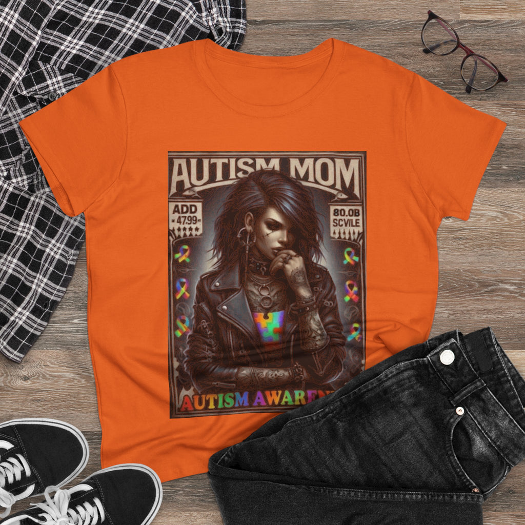 Autism Mom Tee — Gothic Rock Autism Awareness Women's T‑Shirt