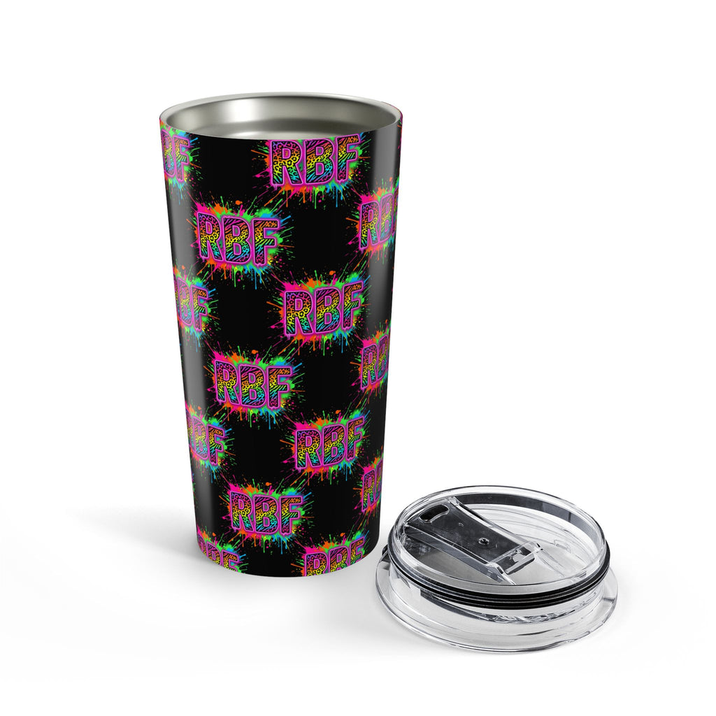 20oz Tumbler — Neon Drip "RBF" Stainless Steel Travel Cup