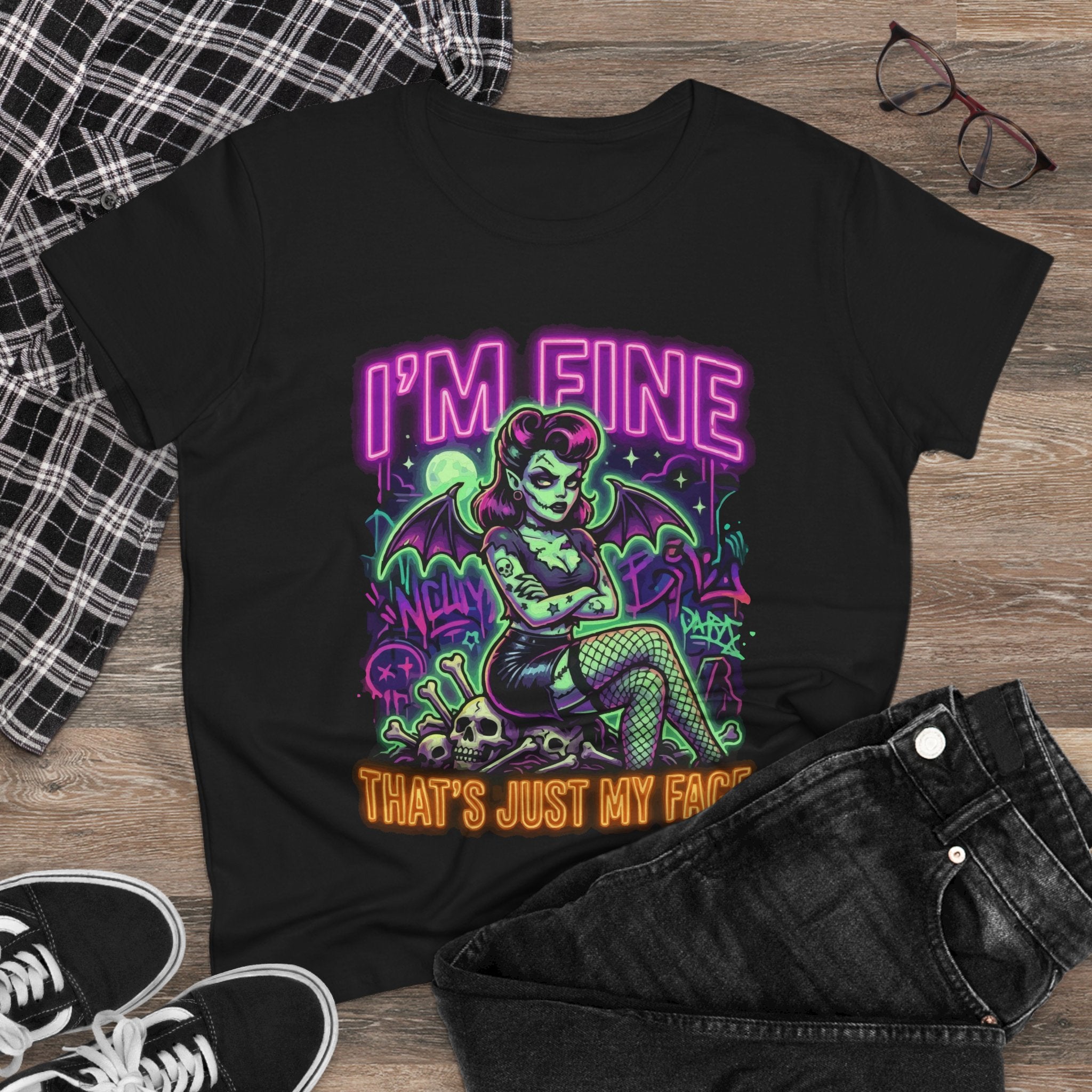 I'm Fine That's Just My Face Women's Tee