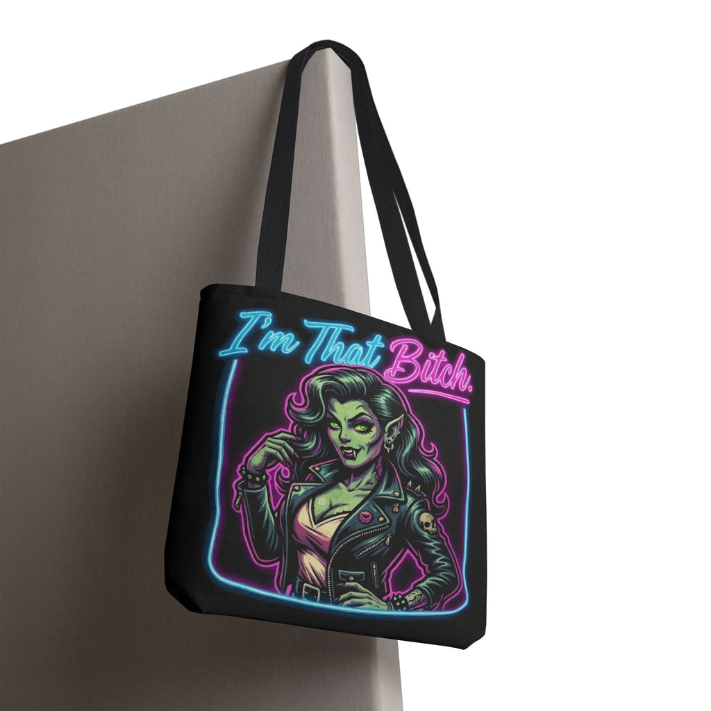 Tote Bag — "I'm That Bitch" Neon Pin-Up Tote