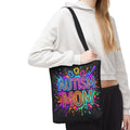 Autism Mom Tote Bag — Colorful Puzzle Piece Awareness Shopper
