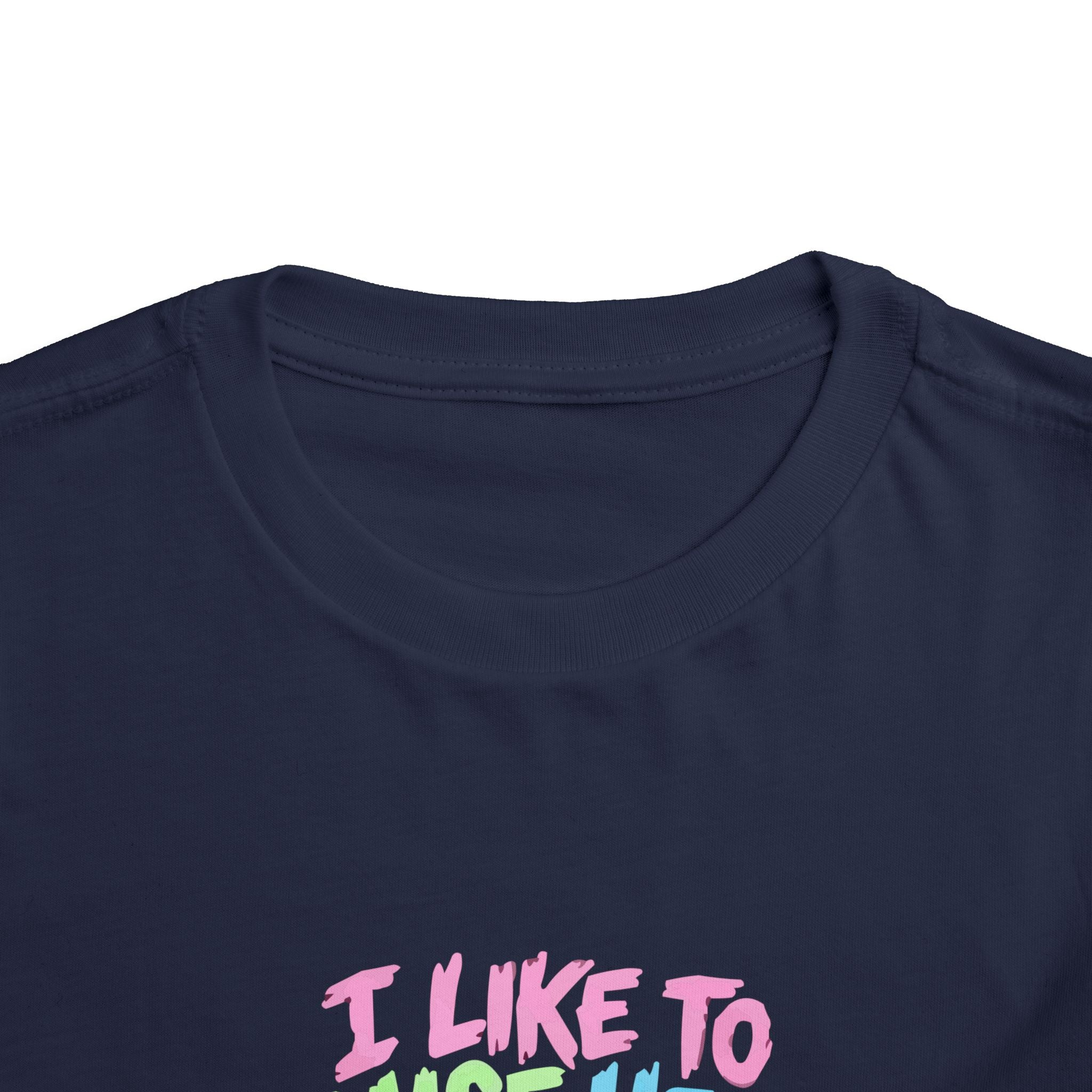 Toddler Tee - "I Like to Raise Hell" Cute Punk Vampire Graphic