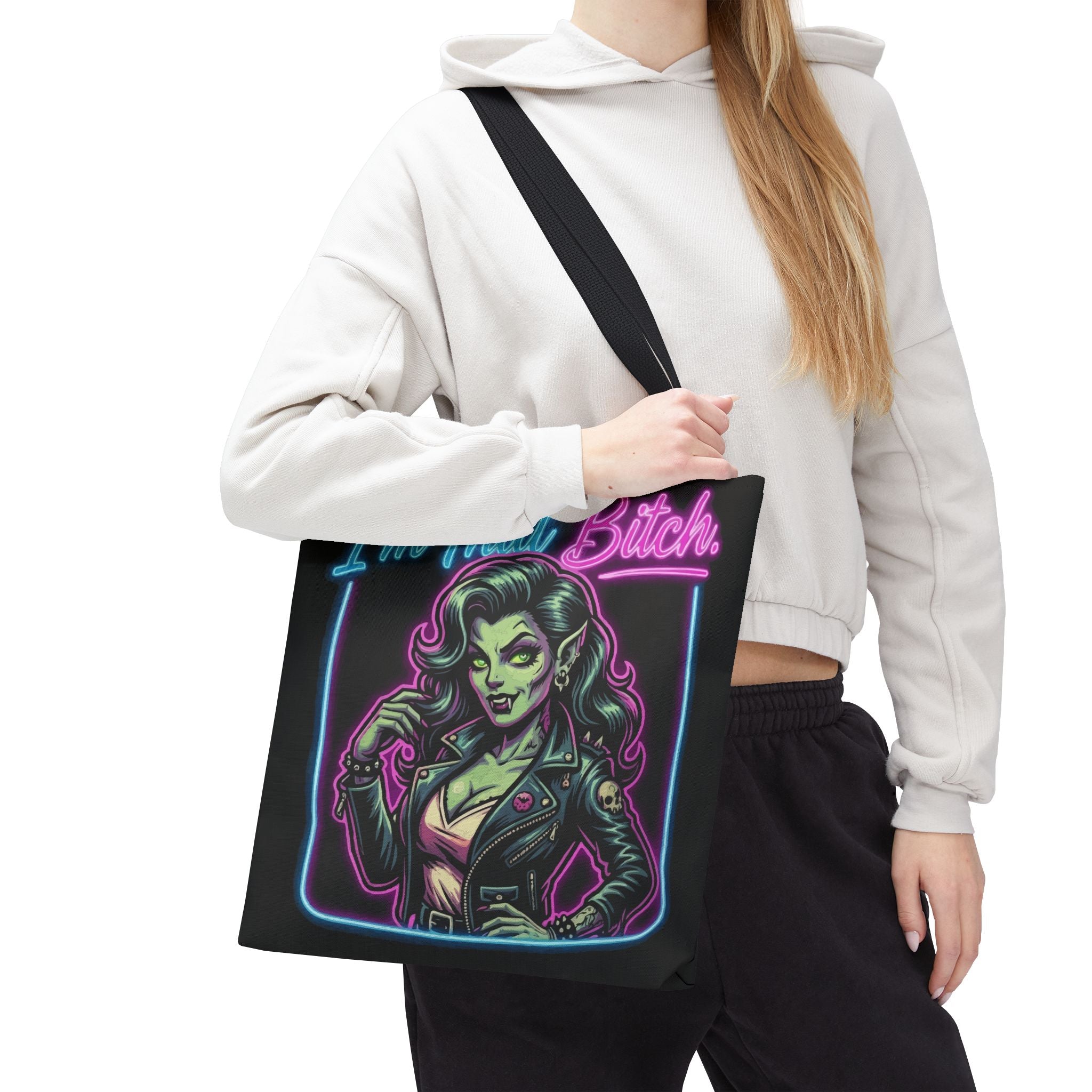 Tote Bag — "I'm That Bitch" Neon Pin-Up Tote