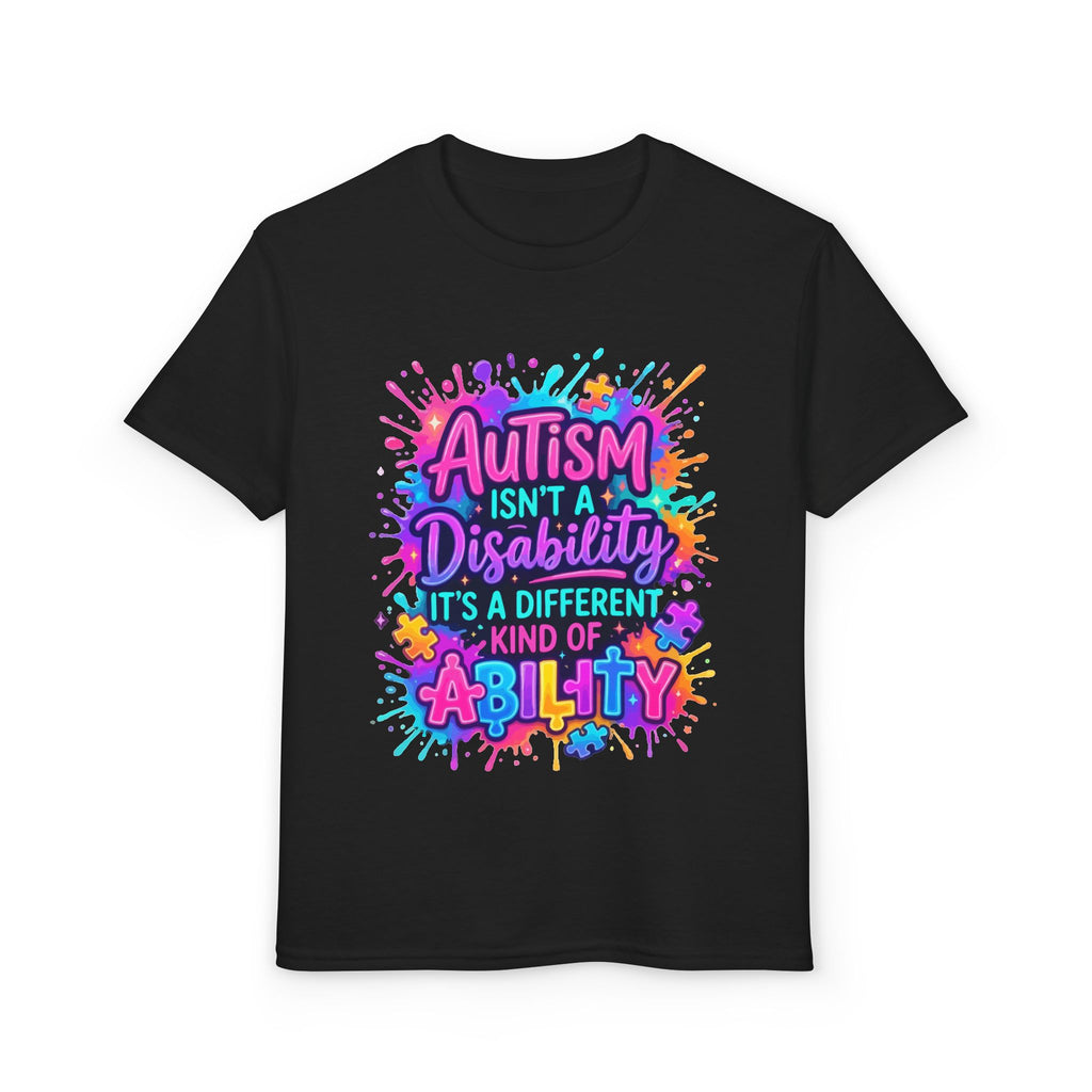Autism Isn’t A Disability Youth T-Shirt — Different Kind of Ability Pride Tee