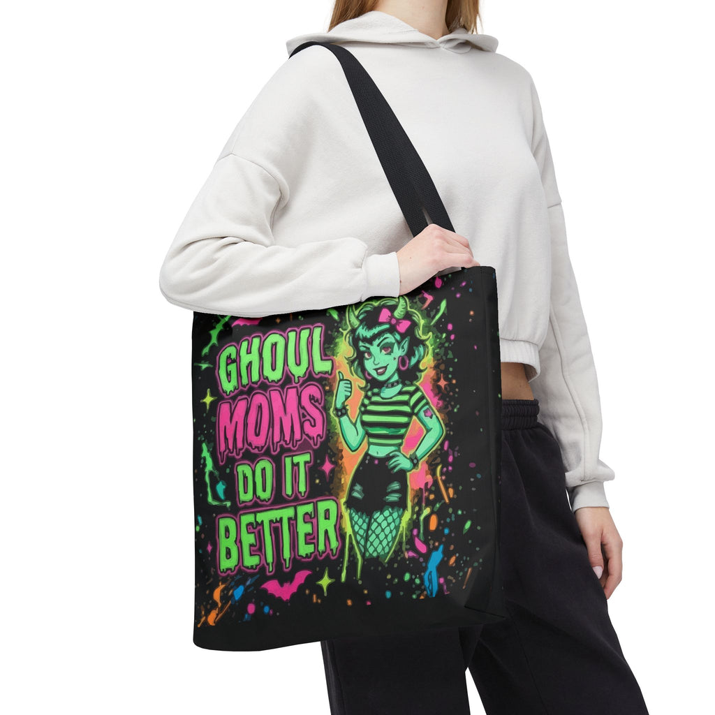 Ghoul Moms Do It Better Tote Bag — Retro Halloween Mom Gift