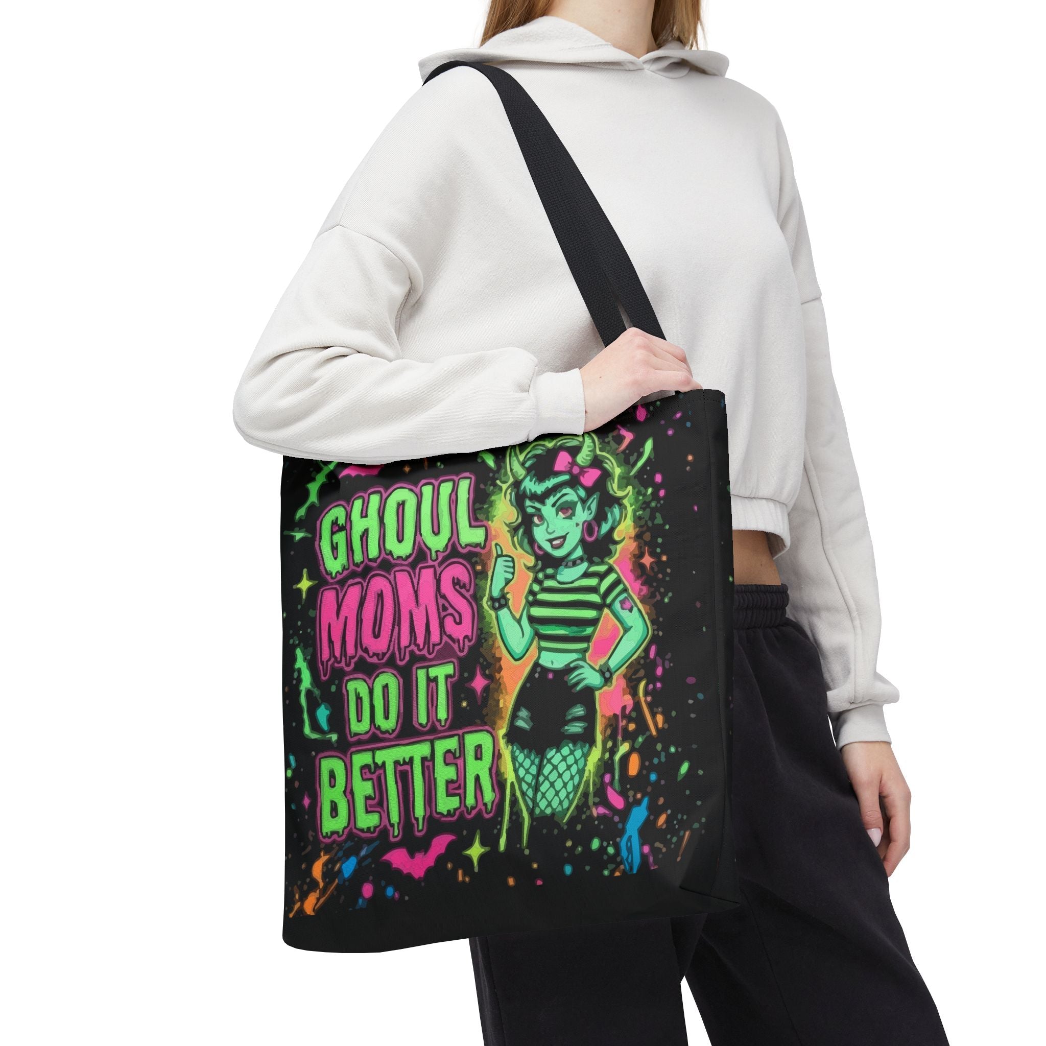 Ghoul Moms Do It Better Tote Bag — Retro Halloween Mom Gift
