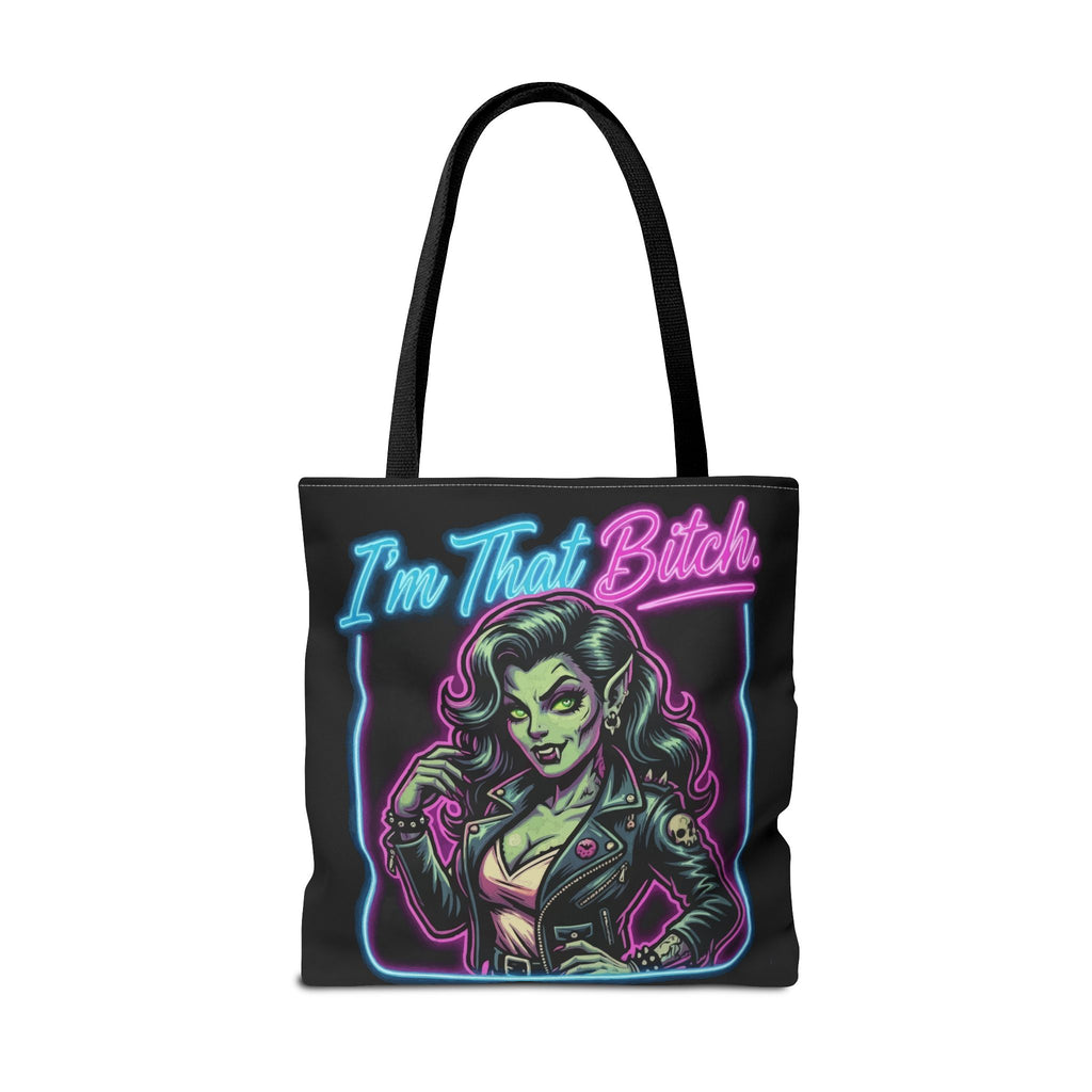 Tote Bag — "I'm That Bitch" Neon Pin-Up Tote