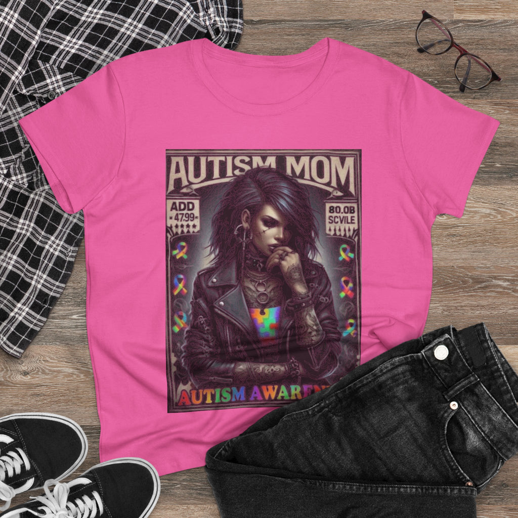 Autism Mom Tee — Gothic Rock Autism Awareness Women's T‑Shirt