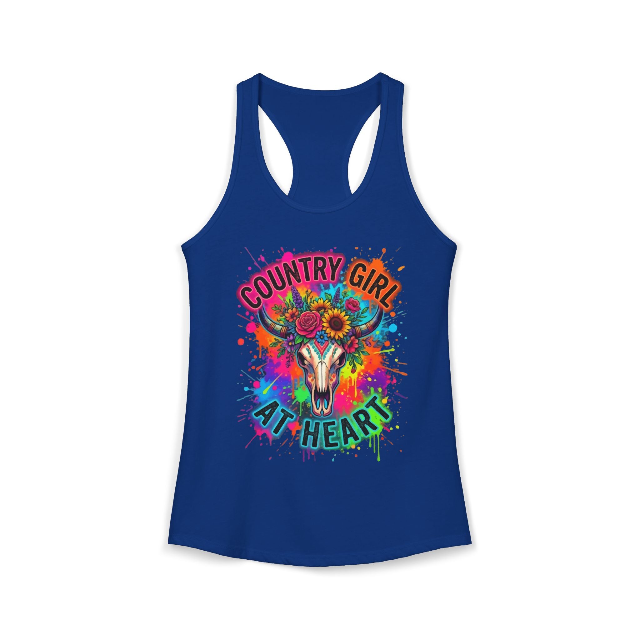 Women's Country Girl at Heart Ideal Racerback Tank