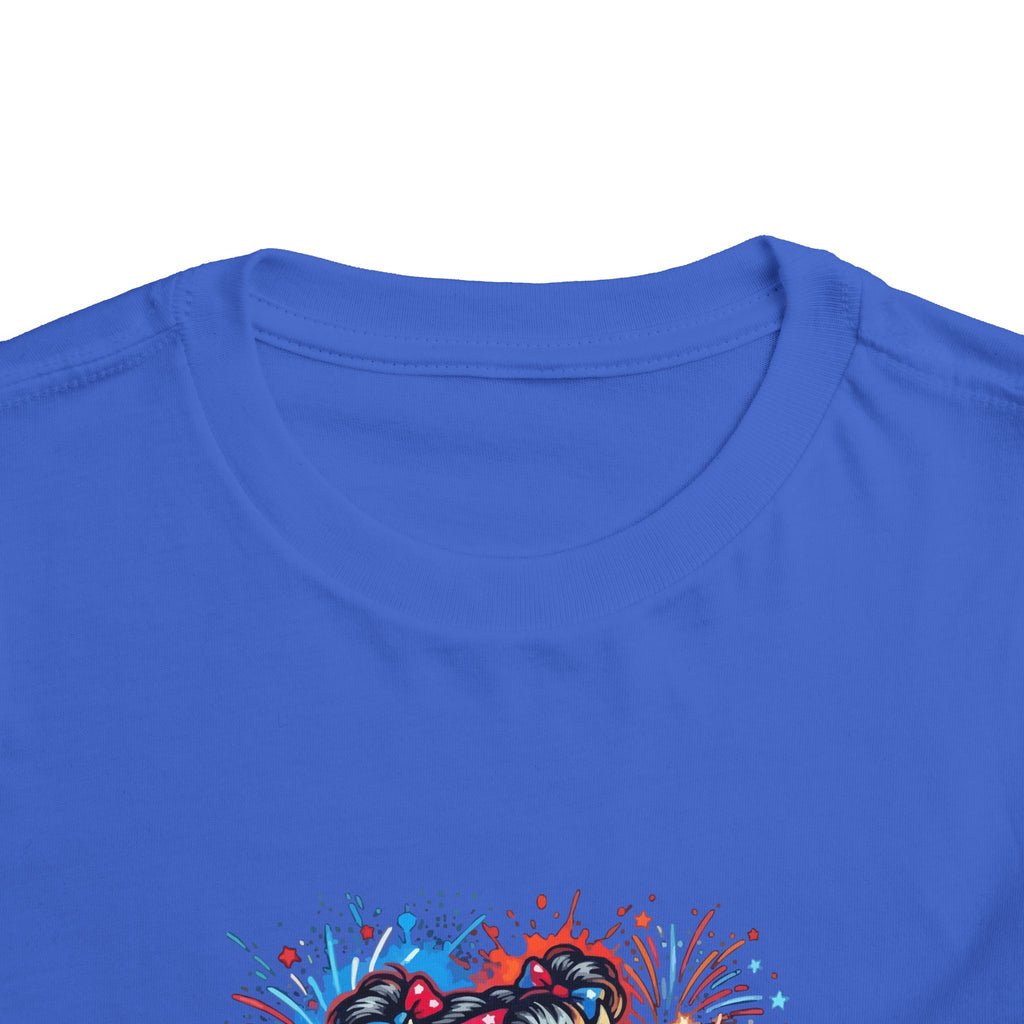 Toddler Tee — Cute Firework Monster "Light It Up" Graphic Shirt