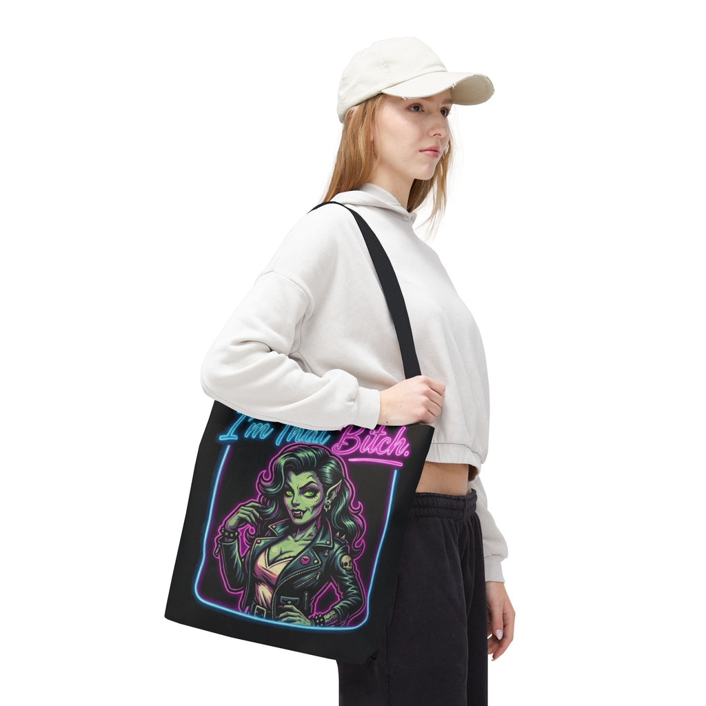 Tote Bag — "I'm That Bitch" Neon Pin-Up Tote