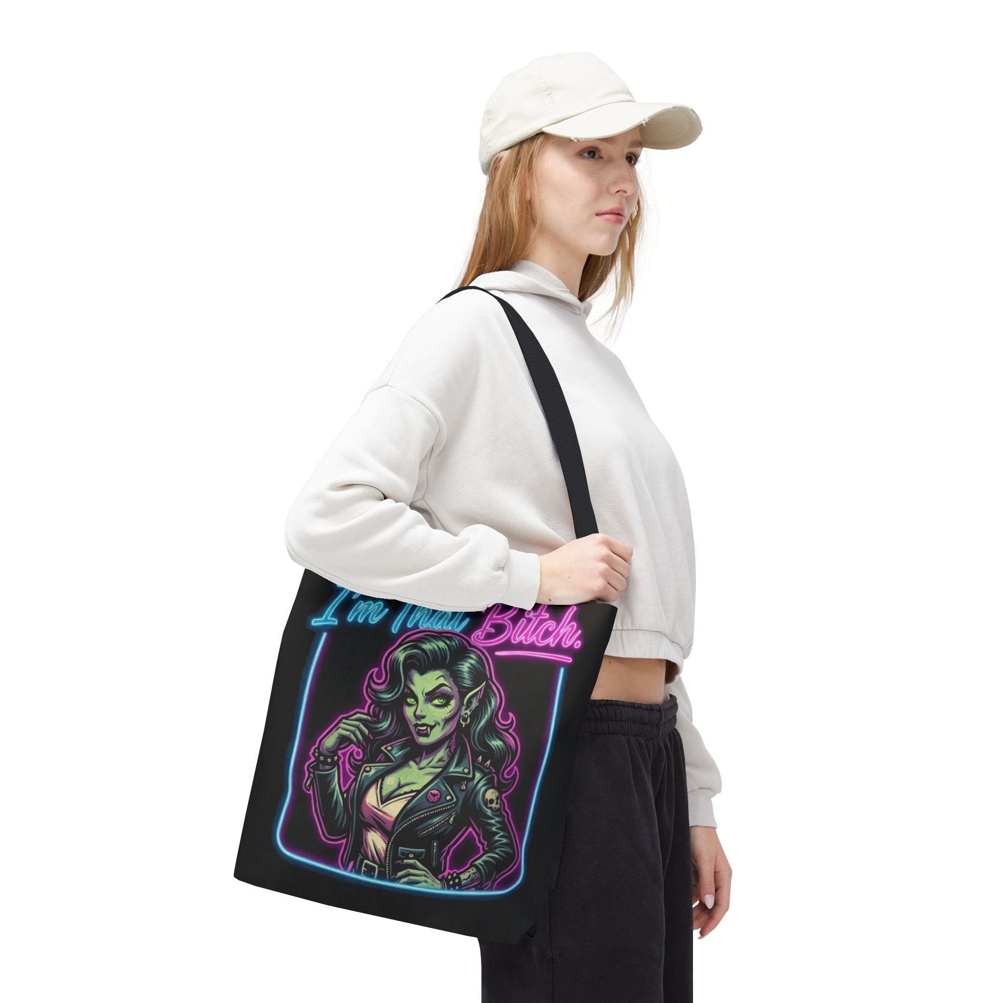 Tote Bag — "I'm That Bitch" Neon Pin-Up Tote