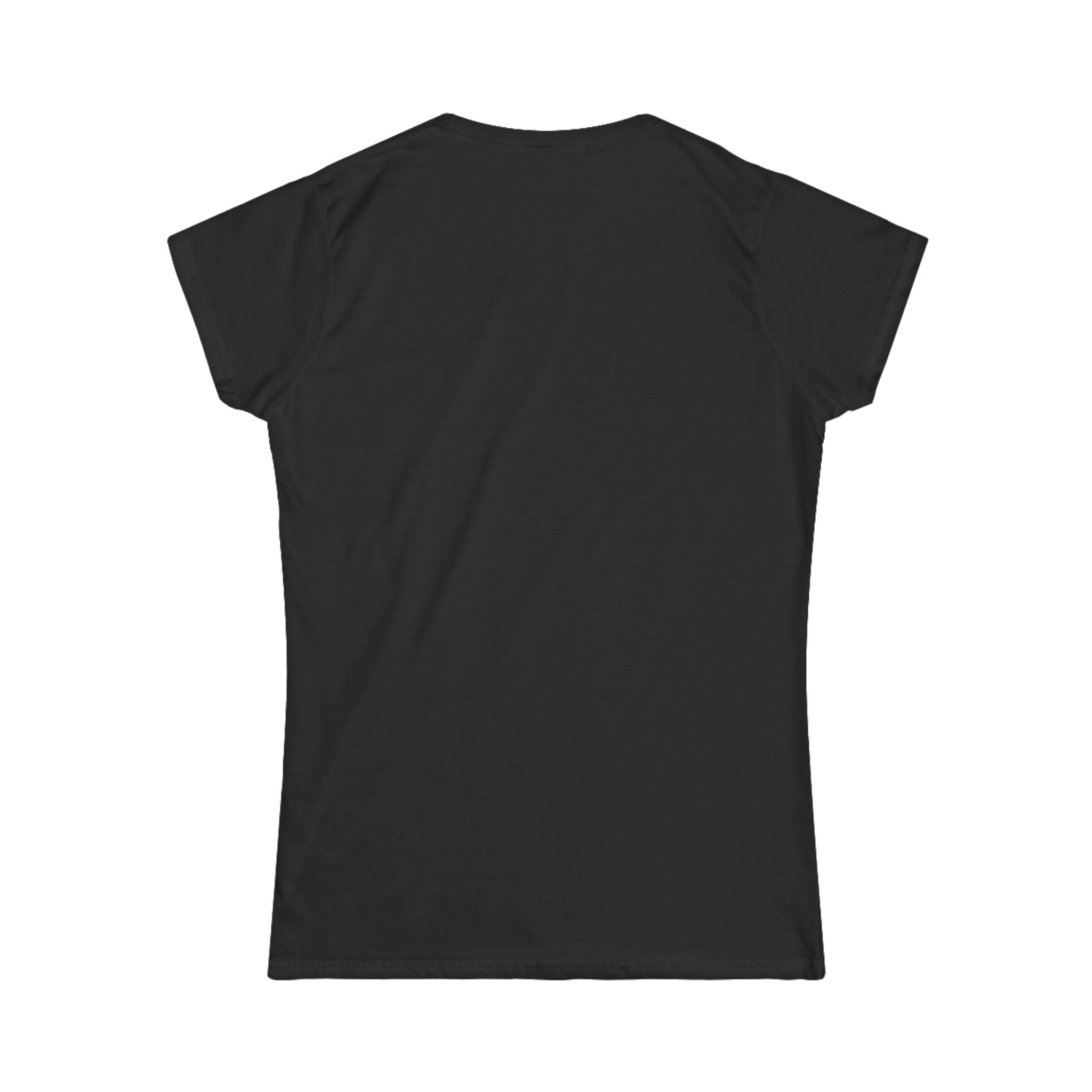 Women's Softstyle Tee — Have the Day you Deserve-Classic Plain Black Crewneck T-Shirt