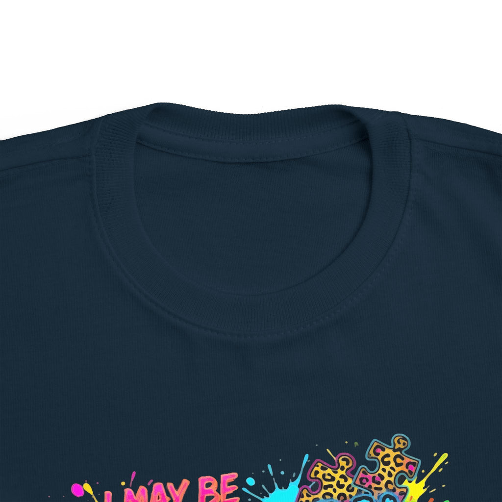 Toddler Tee - "I May Be Non Verbal But My Momma Ain't" Colorful Graffiti Autism Awareness Shirt