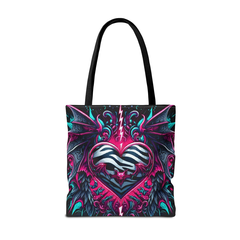 Gothic Neon Heart Tote