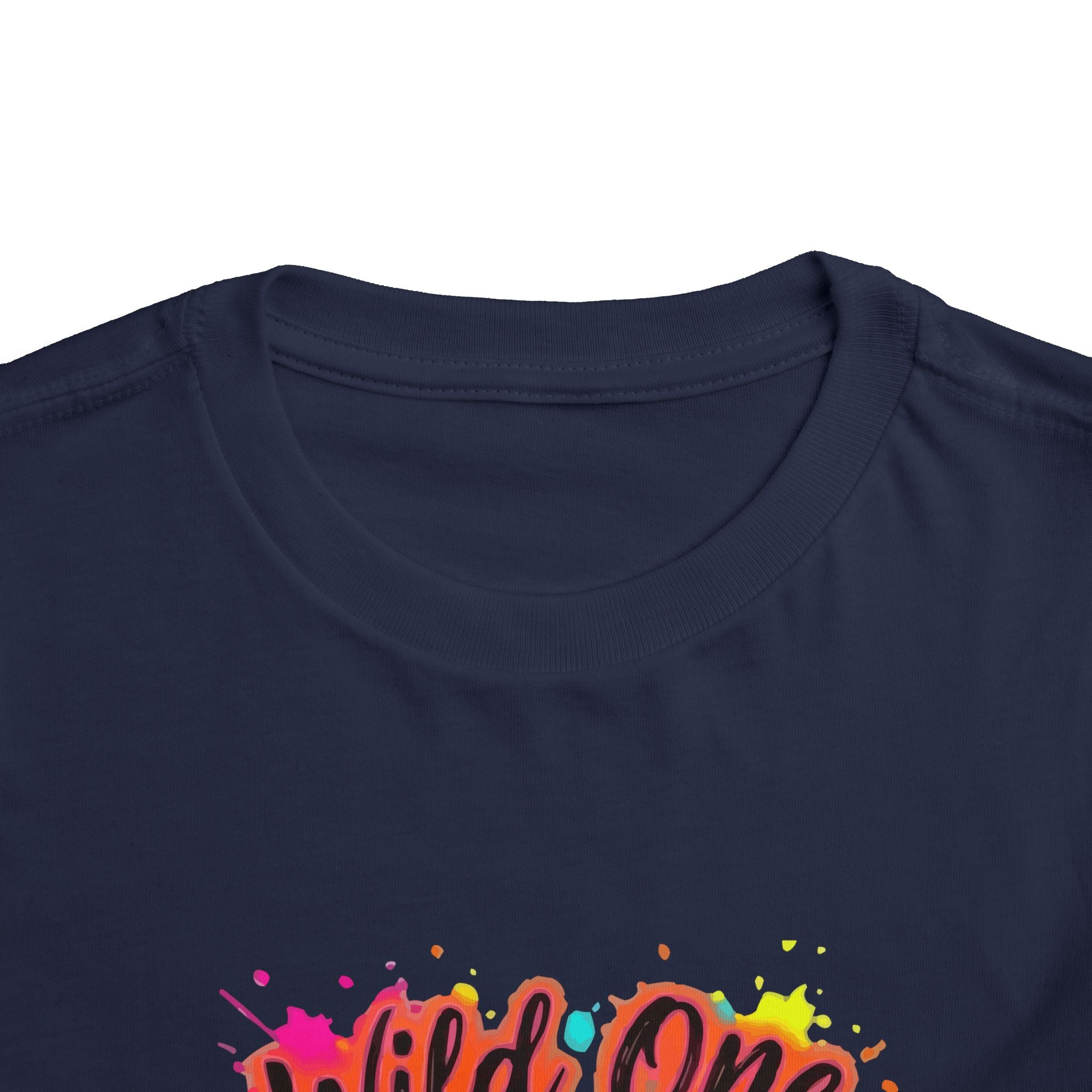 Wild One Toddler Tee — Colorful Cowboy Boots 1st Birthday Shirt